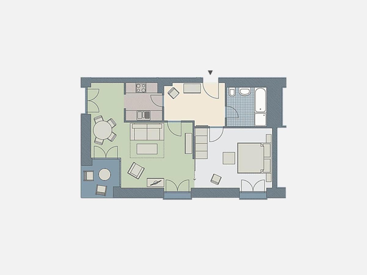 Kaiservillen Heringsdorf - Ferienwohnung Mit 1 Schlafzimmer Und Terrasse D102 ภายนอก รูปภาพ